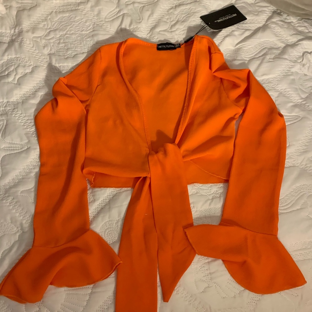 tie front blouse